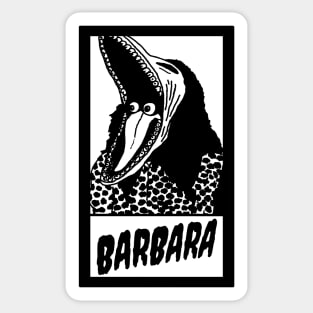 Barbara Dead Monster Halloween Spooky Horror Ghost Cult Vintage Retro 80's Sticker